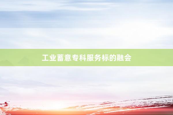 工业蓄意专科服务标的融会